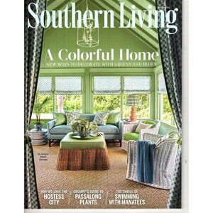 Southern Living Magazine March 2025 Colorful Home Decor Ideas and Features